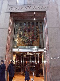 Main entrance of the Tiffany & Company Building